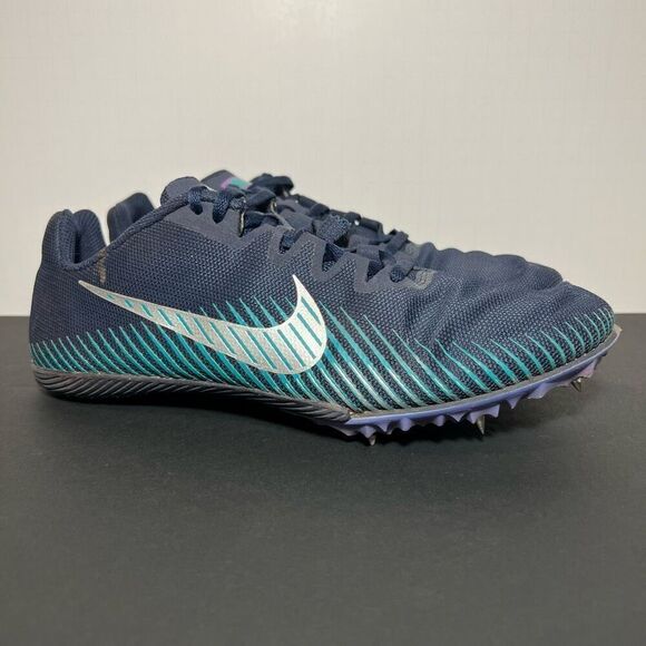 Mens NIKE Zoom Rival M 9 Spiked Track Running Shoes / Size 8 - Picture 1 of 8